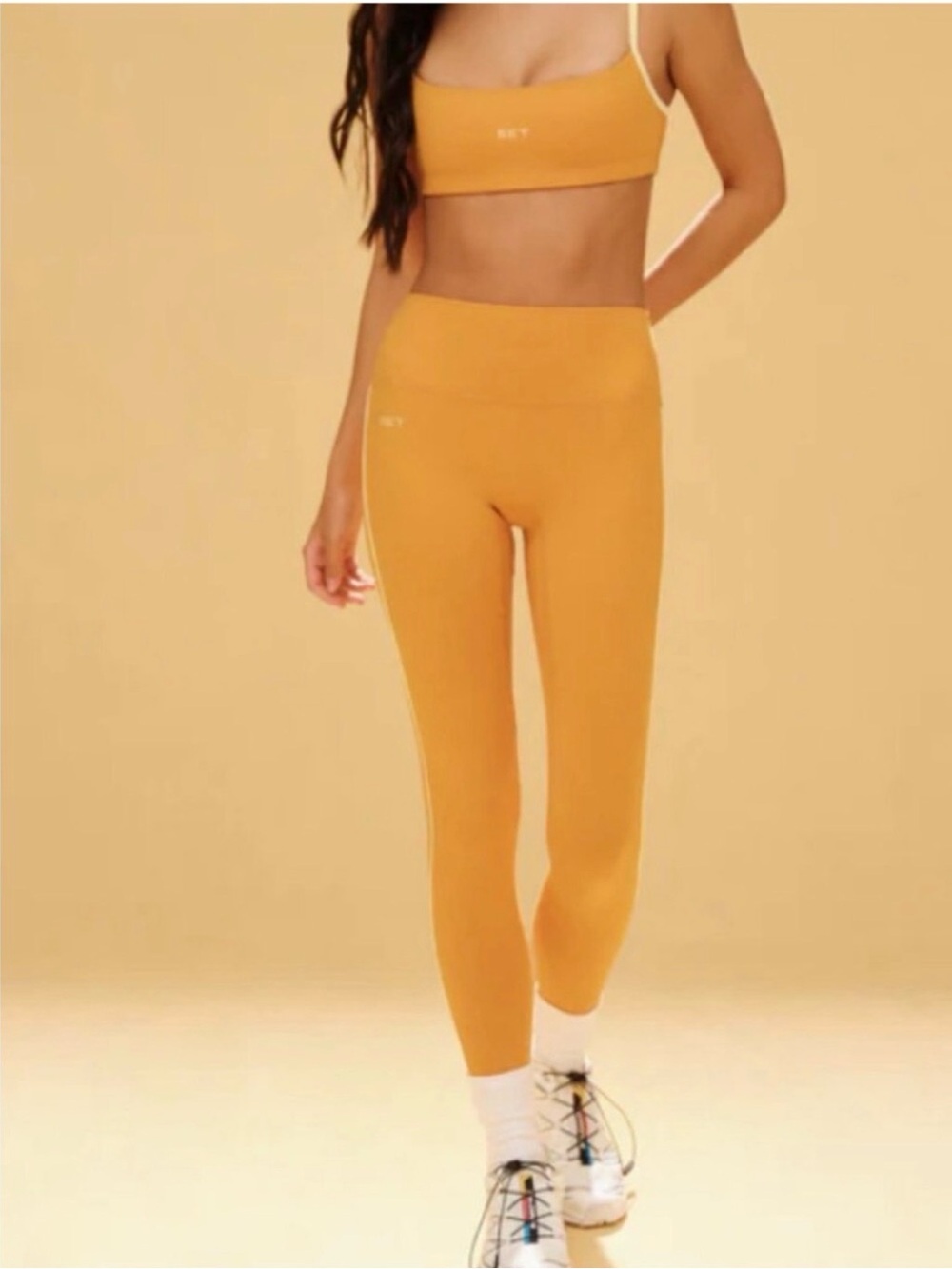 SET ACTIVE FORMCLOUD PIPE LEGGINGS IN ORANGE SODA XXL